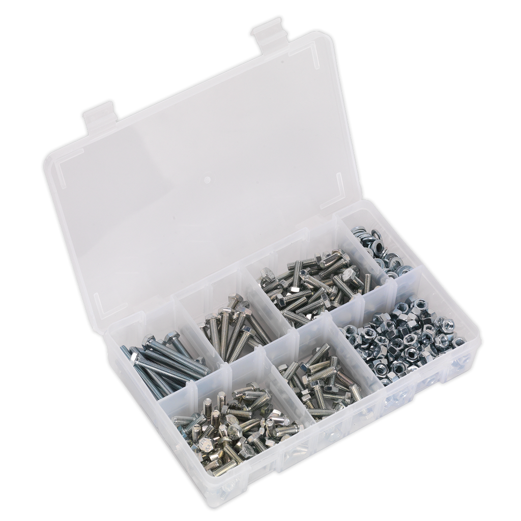 High Tensile Setscrew, Nut & Washer Assortment M6 408pc AB050SNW