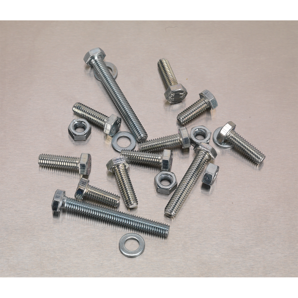 High Tensile Setscrew, Nut & Washer Assortment M6 408pc AB050SNW