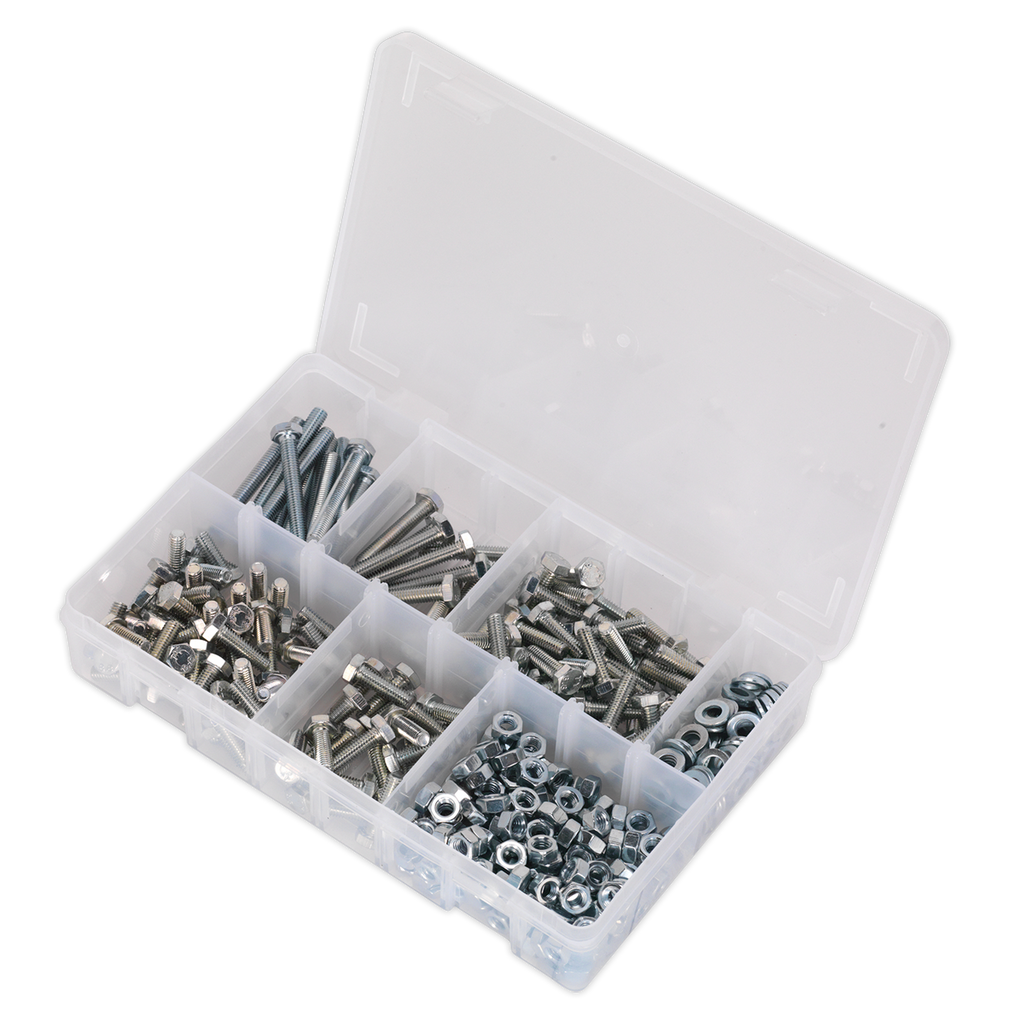 High Tensile Setscrew, Nut & Washer Assortment M6 408pc AB050SNW