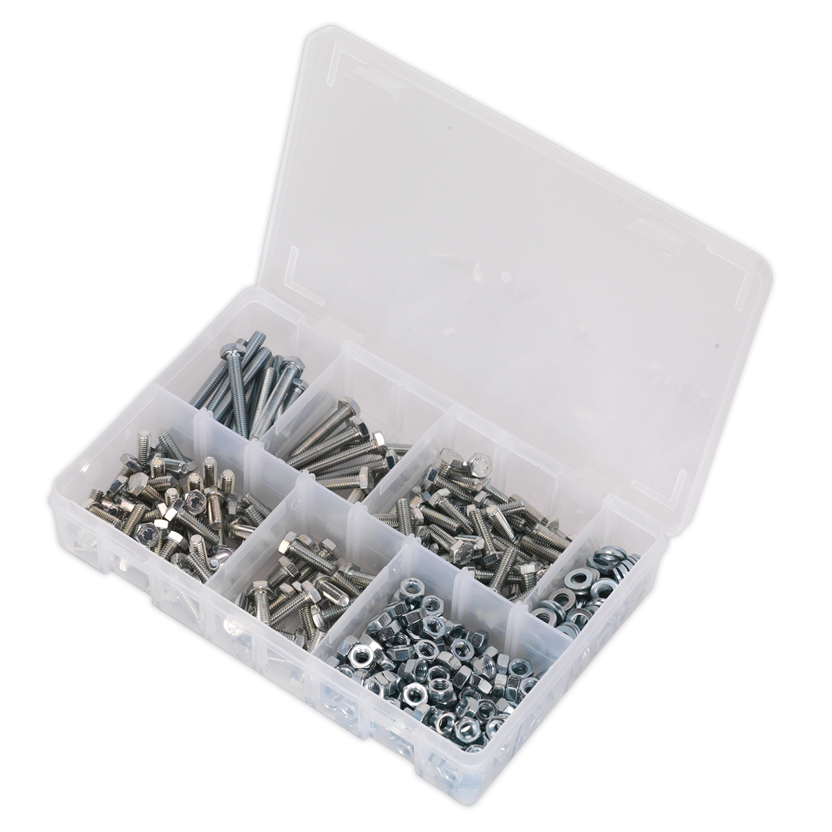 High Tensile Setscrew, Nut & Washer Assortment M6 408pc AB050SNW