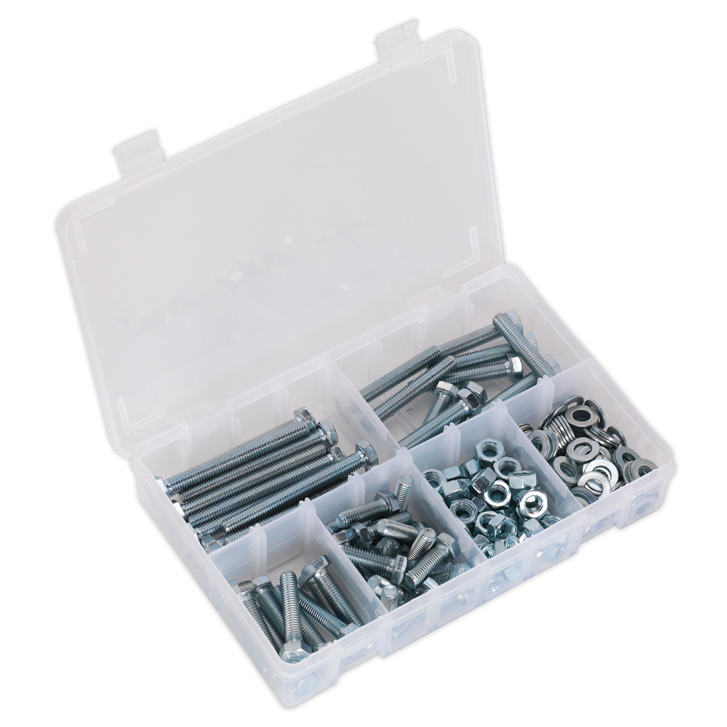 High Tensile Setscrew, Nut & Washer Assortment M8 220pc AB051SNW