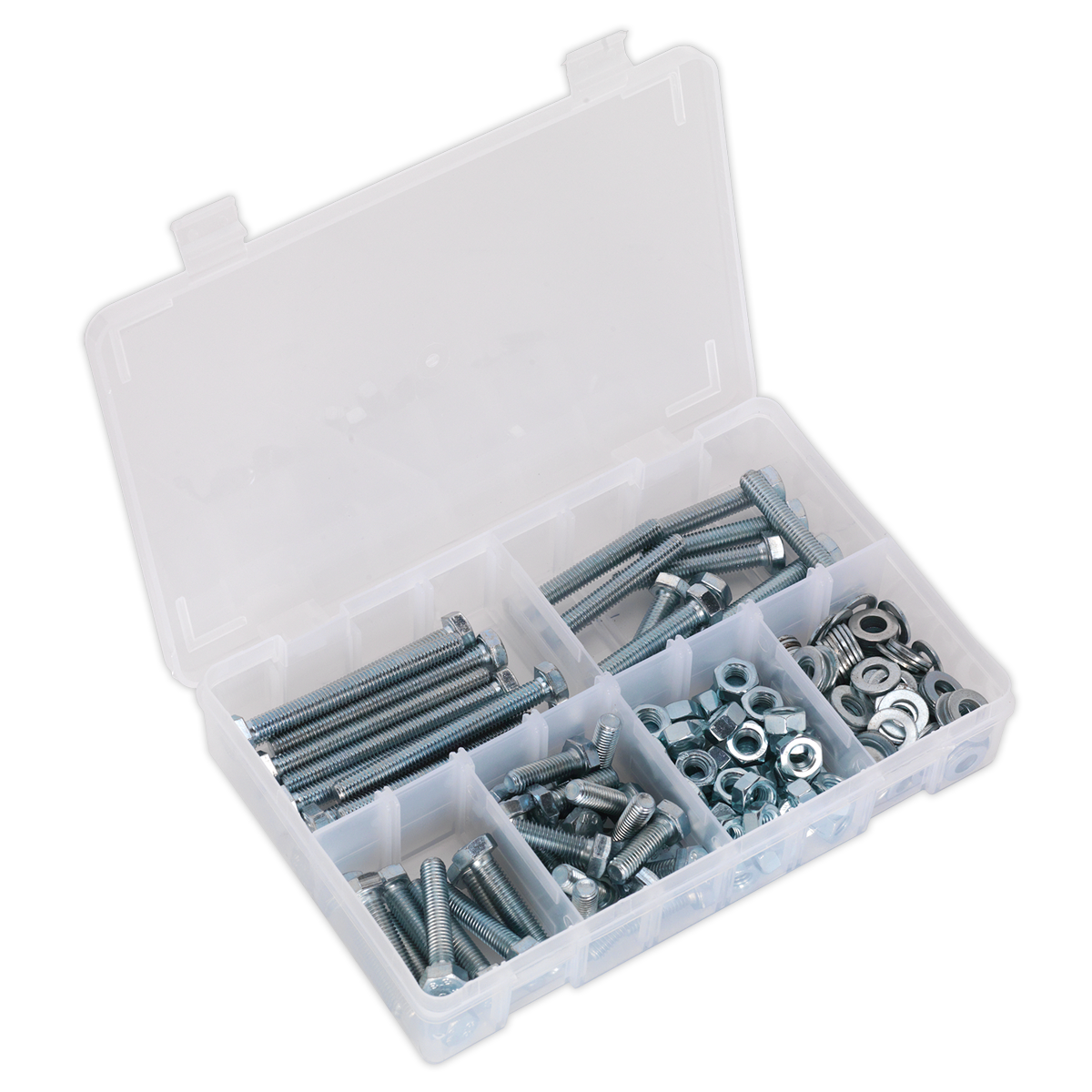 High Tensile Setscrew, Nut & Washer Assortment M8 220pc AB051SNW