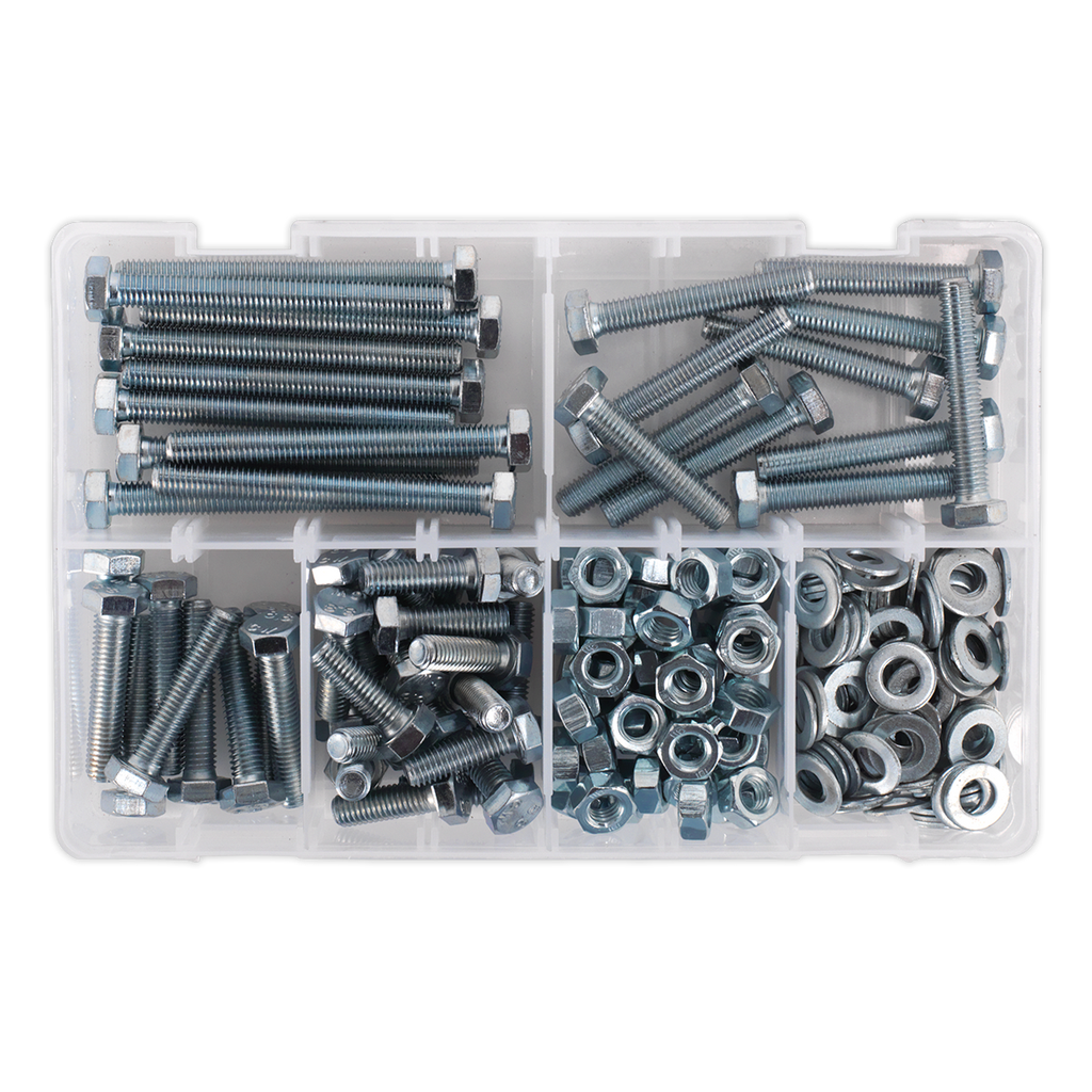 High Tensile Setscrew, Nut & Washer Assortment M8 220pc AB051SNW