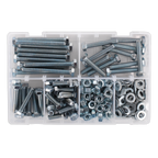 High Tensile Setscrew, Nut & Washer Assortment M8 220pc AB051SNW