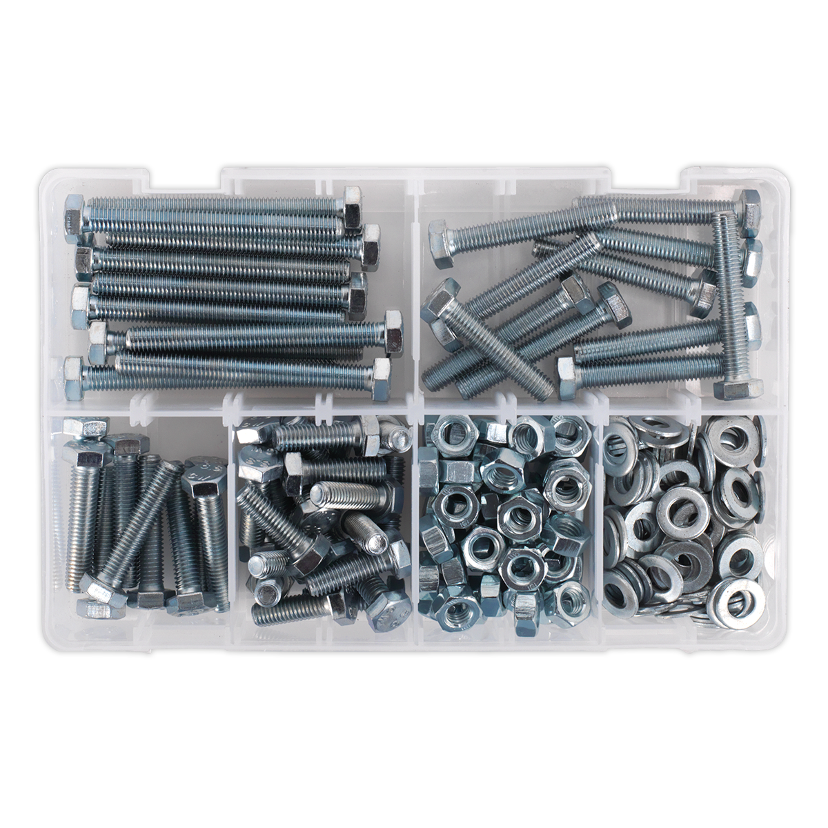 High Tensile Setscrew, Nut & Washer Assortment M8 220pc AB051SNW