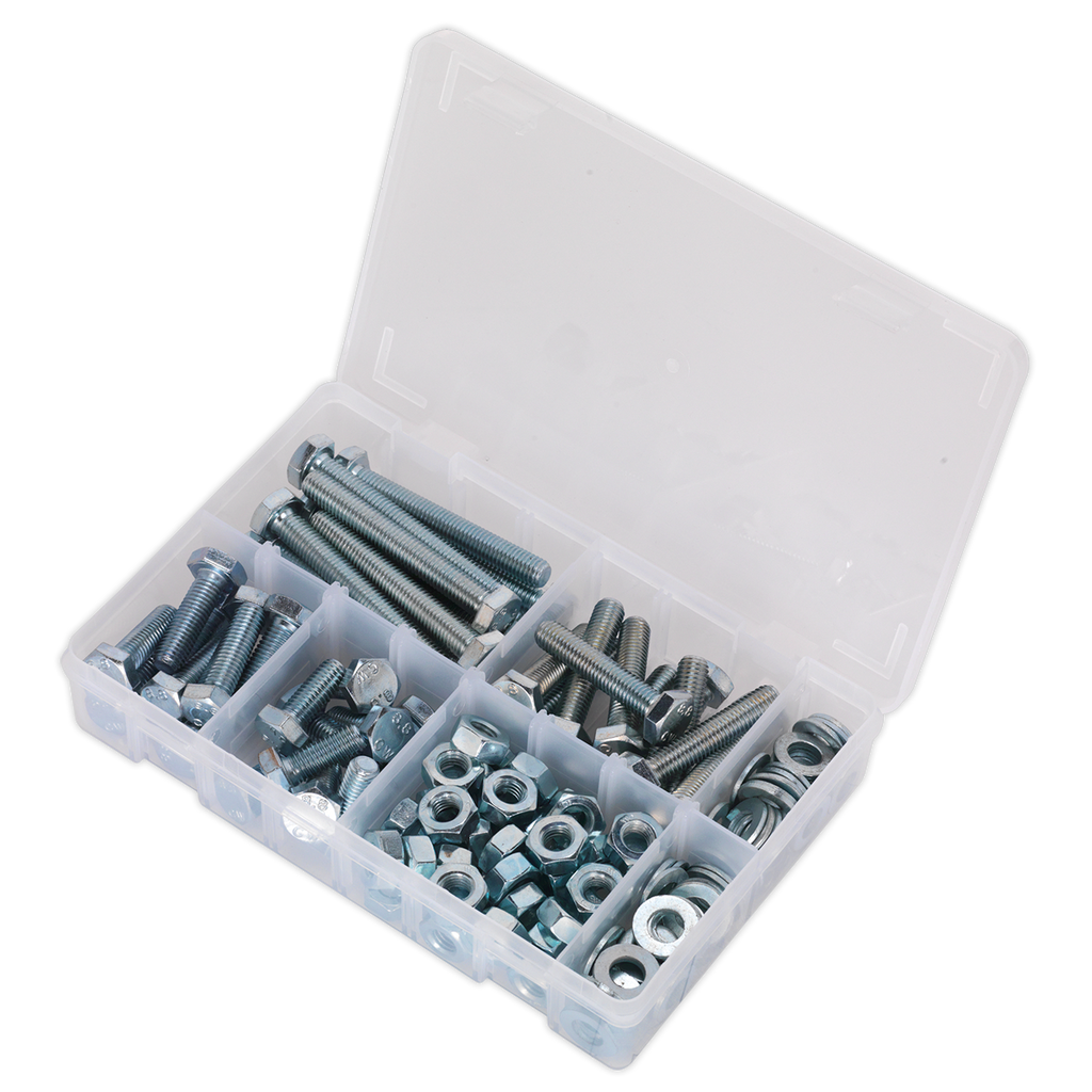 High Tensile Setscrew, Nut & Washer Assortment M10 150pc AB052SNW