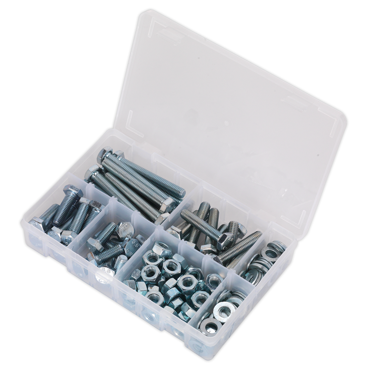 High Tensile Setscrew, Nut & Washer Assortment M10 150pc AB052SNW