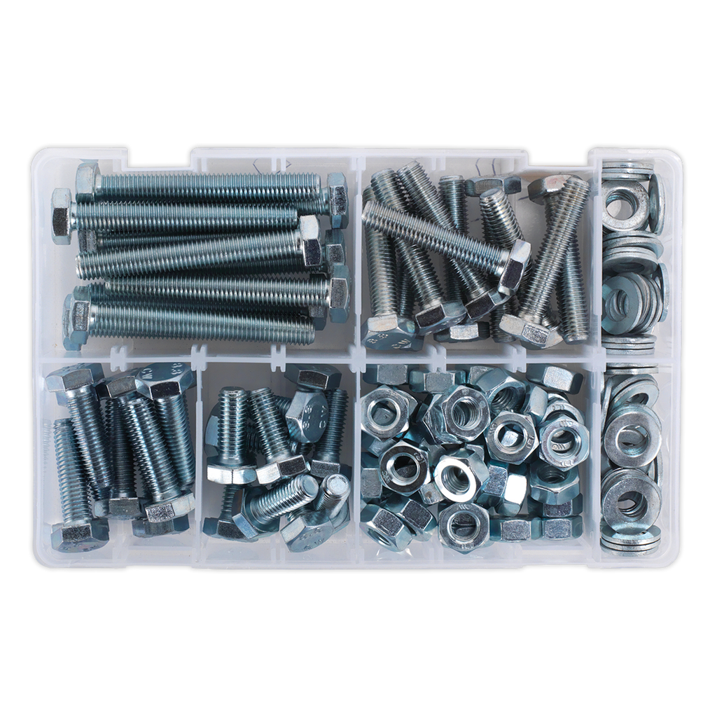 High Tensile Setscrew, Nut & Washer Assortment M10 150pc AB052SNW