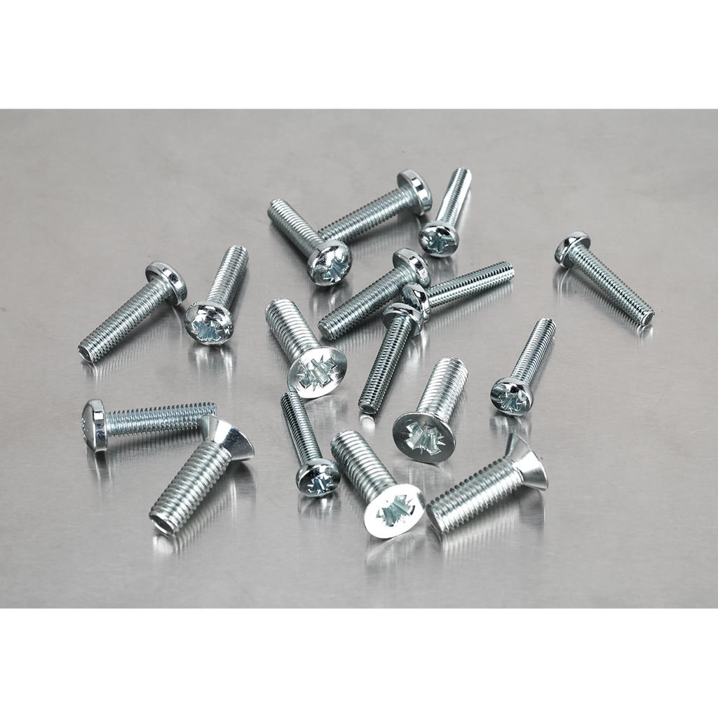 Countersunk & Pan Head Pozi Machine Screw Assortment M5-M8 264pc AB054MS