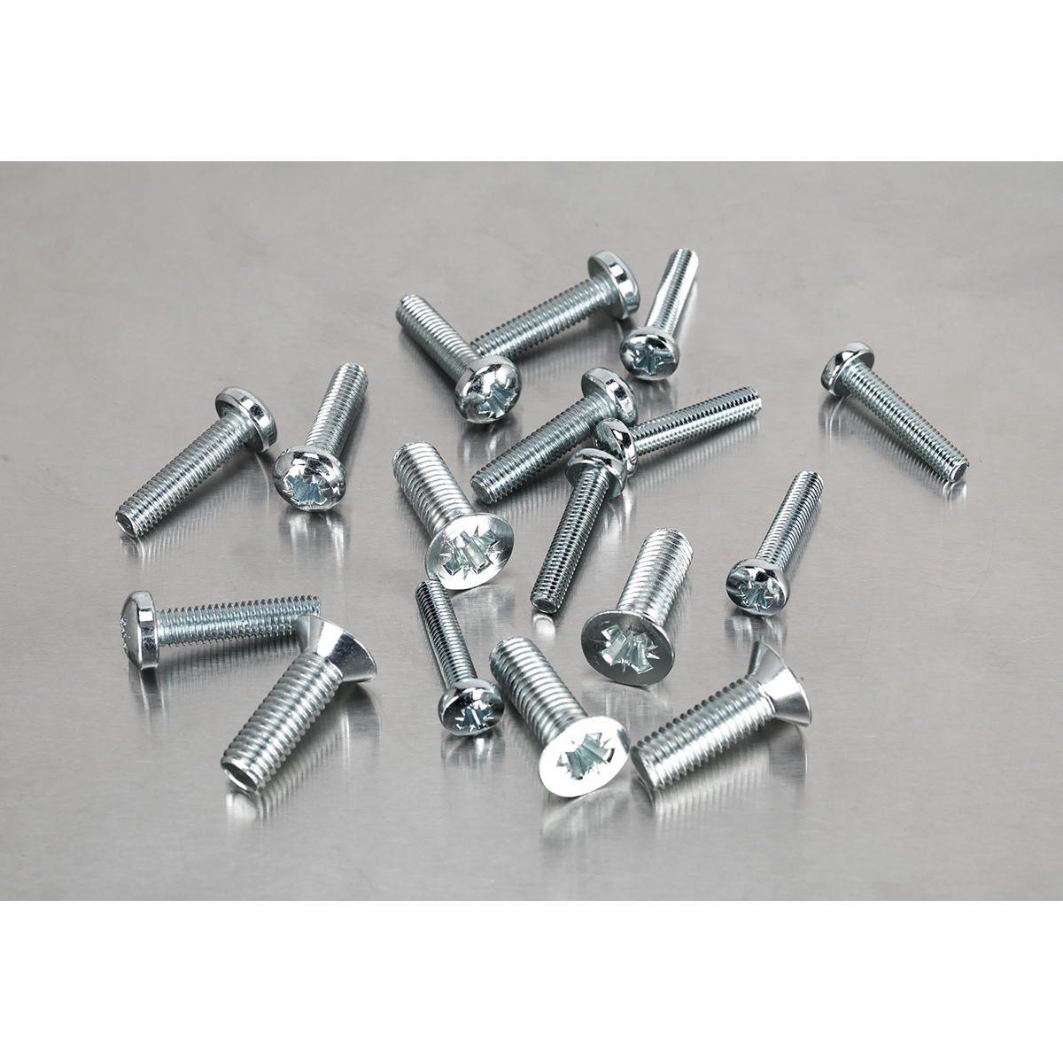 Countersunk & Pan Head Pozi Machine Screw Assortment M5-M8 264pc AB054MS
