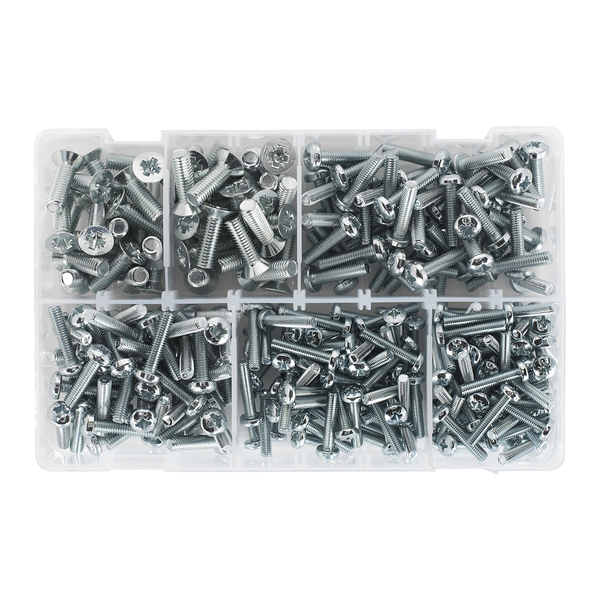 Countersunk & Pan Head Pozi Machine Screw Assortment M5-M8 264pc AB054MS