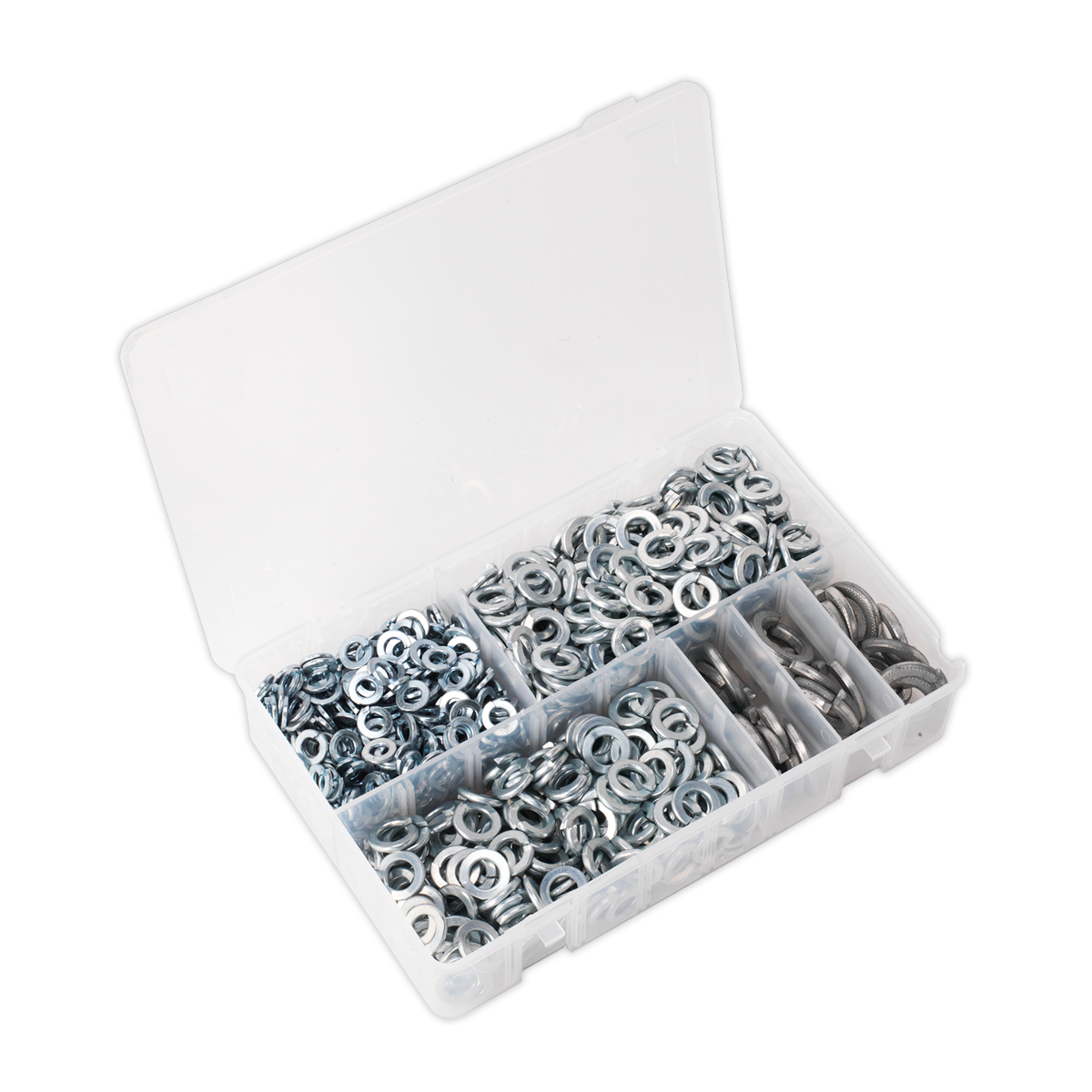 Zinc Plated Spring Washer Assortment M6-M16 DIN 127B - 1010pc AB058SW