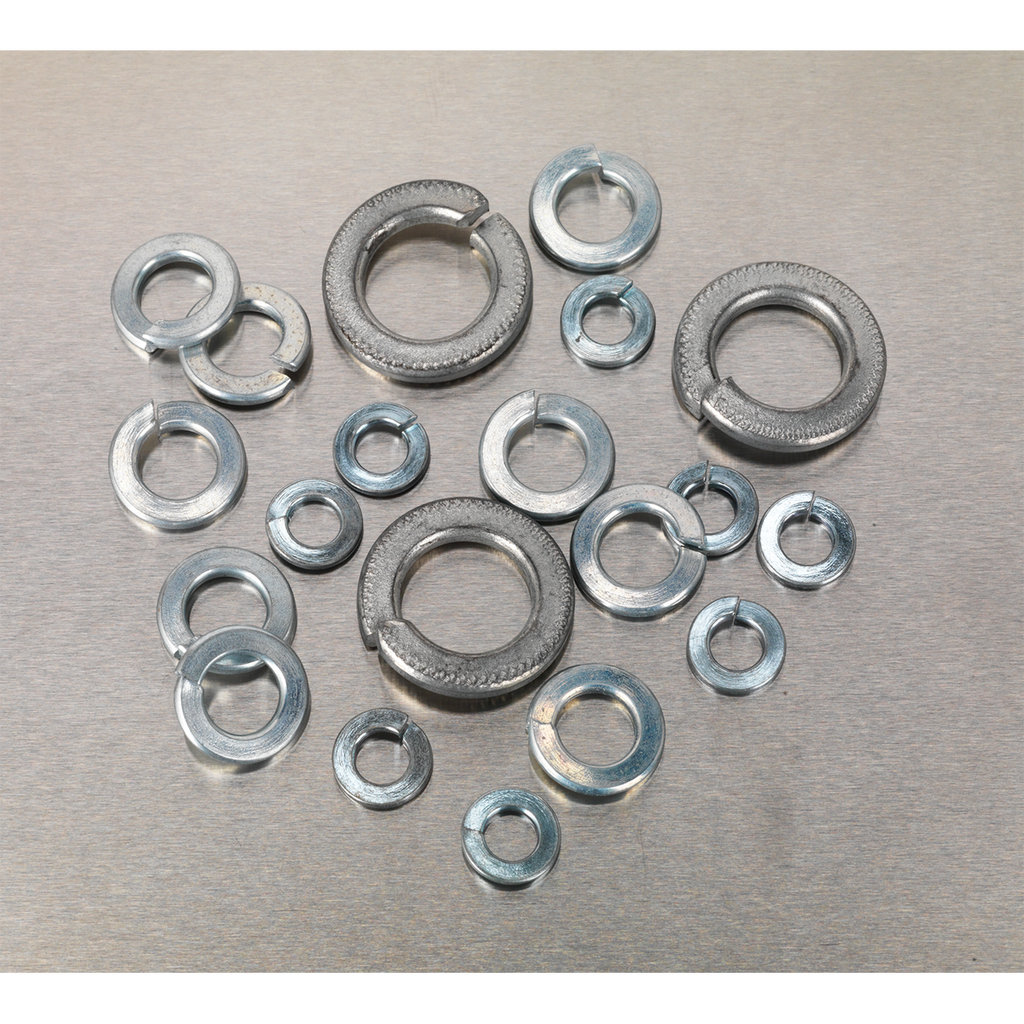 Zinc Plated Spring Washer Assortment M6-M16 DIN 127B - 1010pc AB058SW