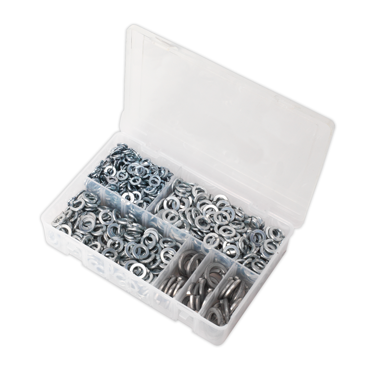 Zinc Plated Spring Washer Assortment M6-M16 DIN 127B - 1010pc AB058SW