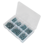 Zinc Plated Self-Drilling Pan Head Phillips Screw Assortment 500pc AB060SDS