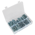 Zinc Plated Self-Drilling Screw Assortment Hex Head 410pc AB061SDH