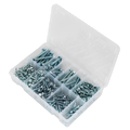 Zinc Plated Self-Drilling Hex Head Screw Assortment 410pc AB061SDH