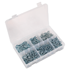 Zinc Plated Self-Tapping Countersunk Pozi Screw Assortment 510pc - DIN 7982 AB062STCS