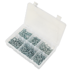 Zinc Plated Self-Tapping Countersunk Pozi Screw Assortment 510pc - DIN 7982 AB062STCS