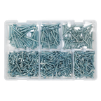 Zinc Plated Self-Tapping Countersunk Pozi Screw Assortment 510pc - DIN 7982 AB062STCS