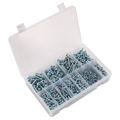 Zinc Plated Self-Tapping Pan Head Pozi Screw Assortment 700pc - DIN 7981CZ AB063STPH