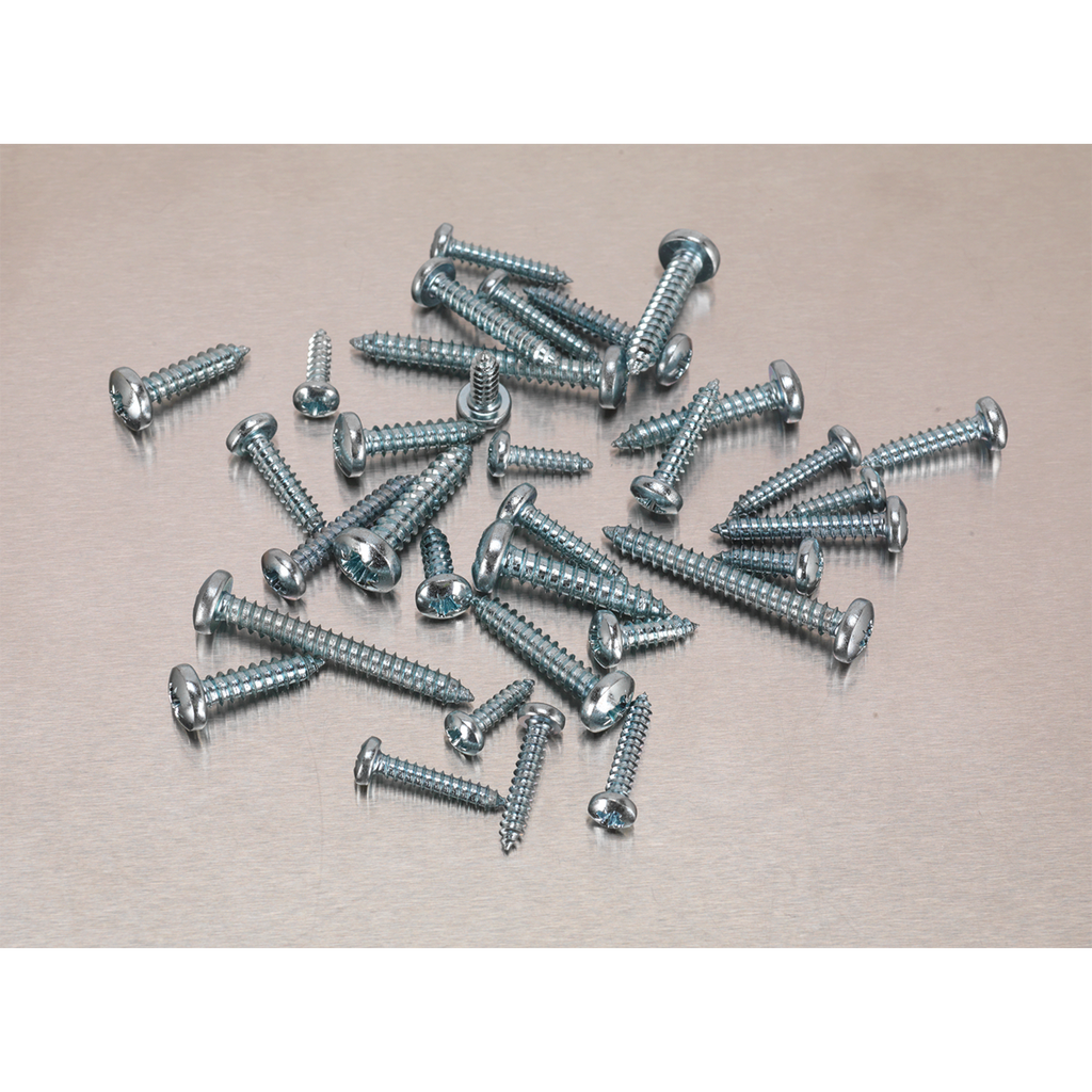 Zinc Plated Self-Tapping Pan Head Pozi Screw Assortment 700pc - DIN 7981CZ AB063STPH