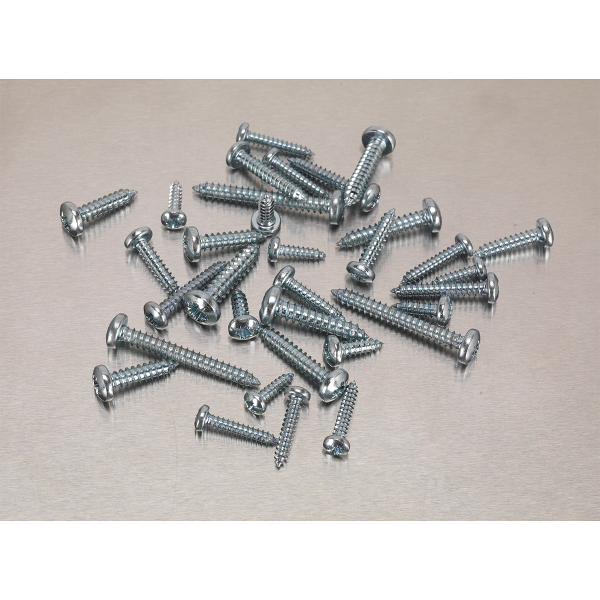 Zinc Plated Self-Tapping Pan Head Pozi Screw Assortment 700pc - DIN 7981CZ AB063STPH