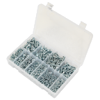 Zinc Plated Self-Tapping Pan Head Pozi Screw Assortment 700pc - DIN 7981CZ AB063STPH