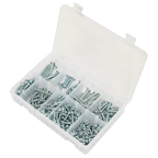 Zinc Plated Self-Tapping Pan Head Pozi Screw Assortment 305pc - DIN 798CZ AB064STPP