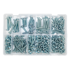 Zinc Plated Self-Tapping Pan Head Pozi Screw Assortment 305pc - DIN 798CZ AB064STPP