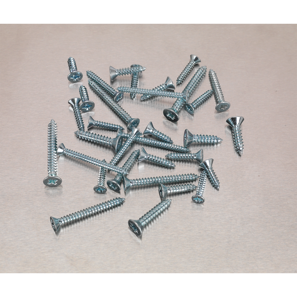 Zinc Plated Self-Tapping Countersunk Pozi Screw Assortment 600pc AB065STCP