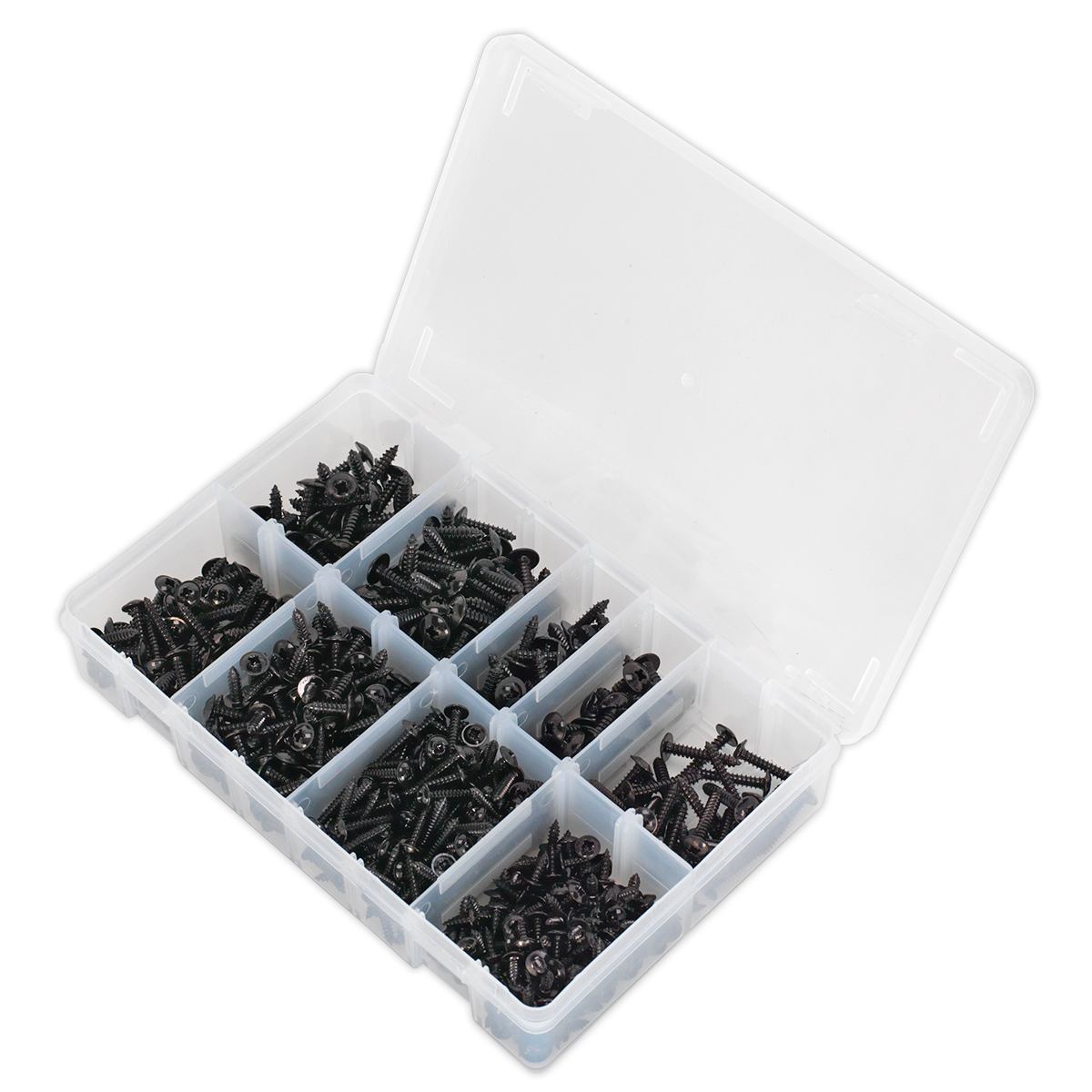 Self-Tapping Flanged Head Screw Assortment 700pc AB066STBK