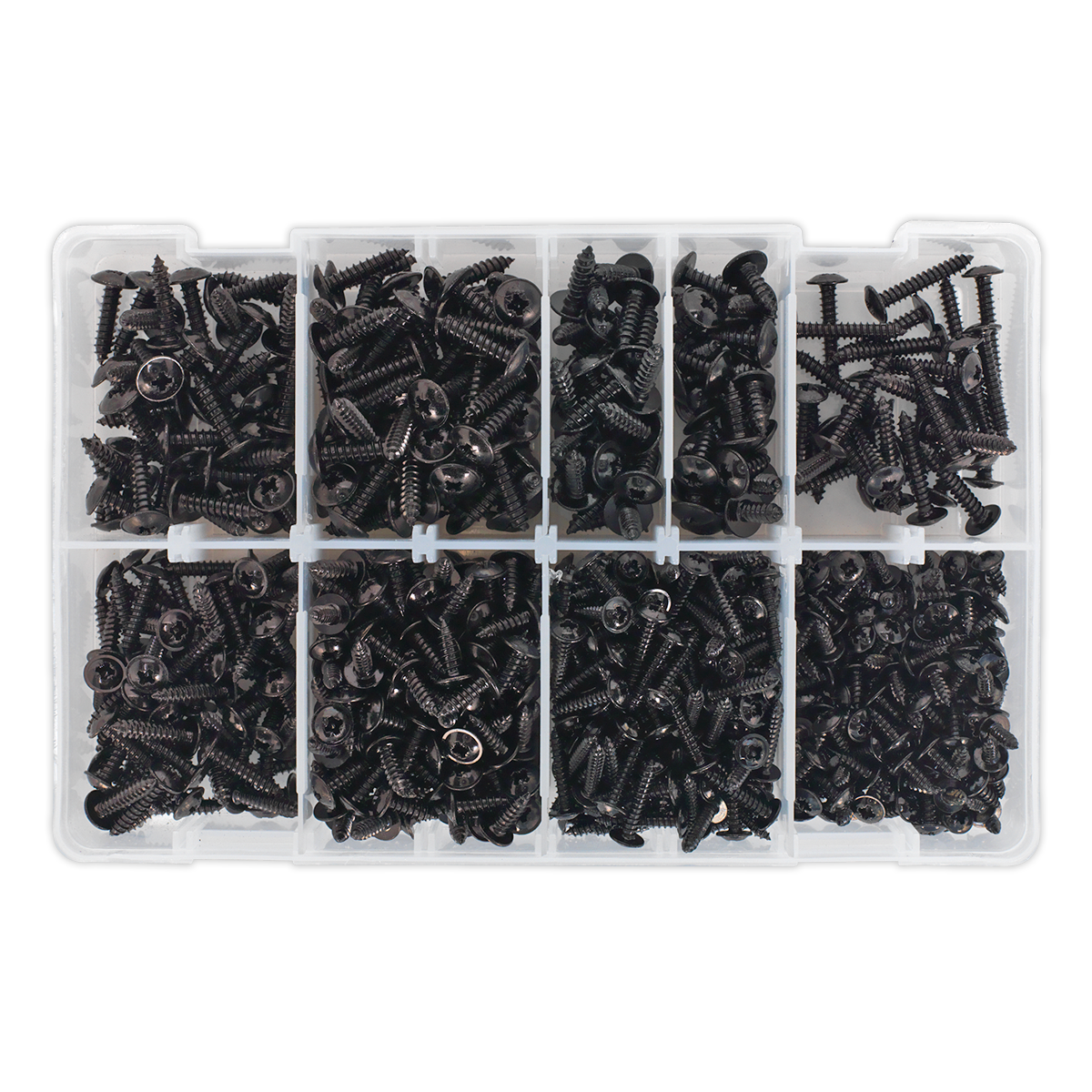 Self-Tapping Flanged Head Screw Assortment 700pc AB066STBK