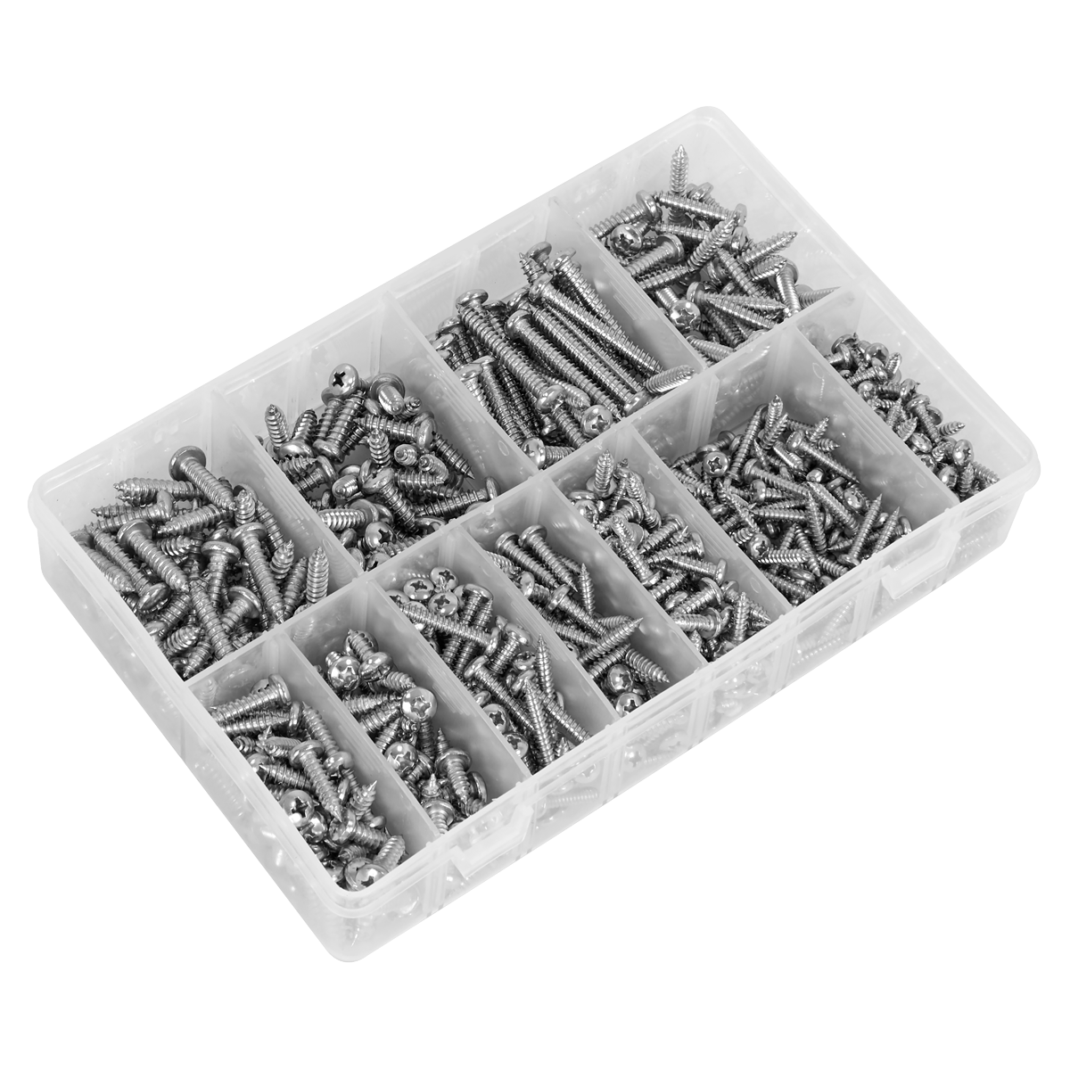 Stainless Steel Self-Tapping Screw Assortment 700pc AB0700SSST