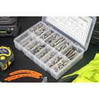 Stainless Steel Hex Socket Bolt, Washer & Nut Assortment 710pcs AB0710SS