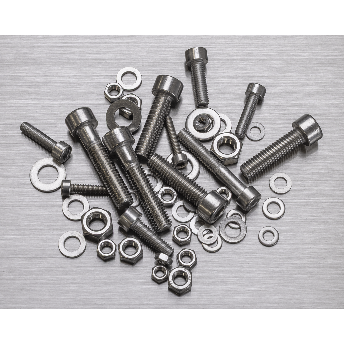 Stainless Steel Hex Socket Bolt, Washer & Nut Assortment 710pcs AB0710SS