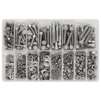 Stainless Steel Hex Socket Bolt, Washer & Nut Assortment 710pcs AB0710SS