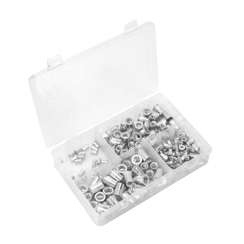 Threaded Insert (Rivet Nut) Splined Assortment M4-M8 200pc AB073TI