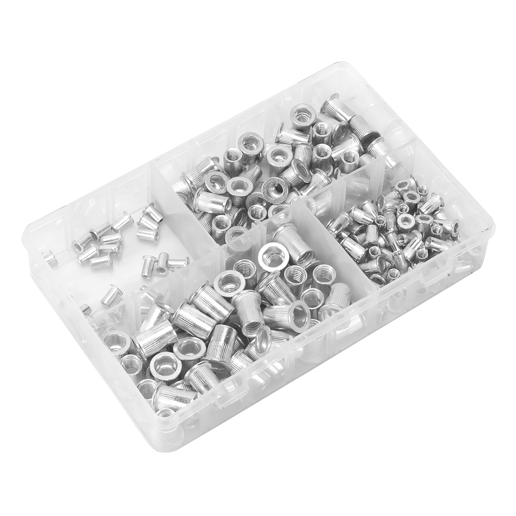 Threaded Insert (Rivet Nut) Splined Assortment M4-M8 200pc AB073TI