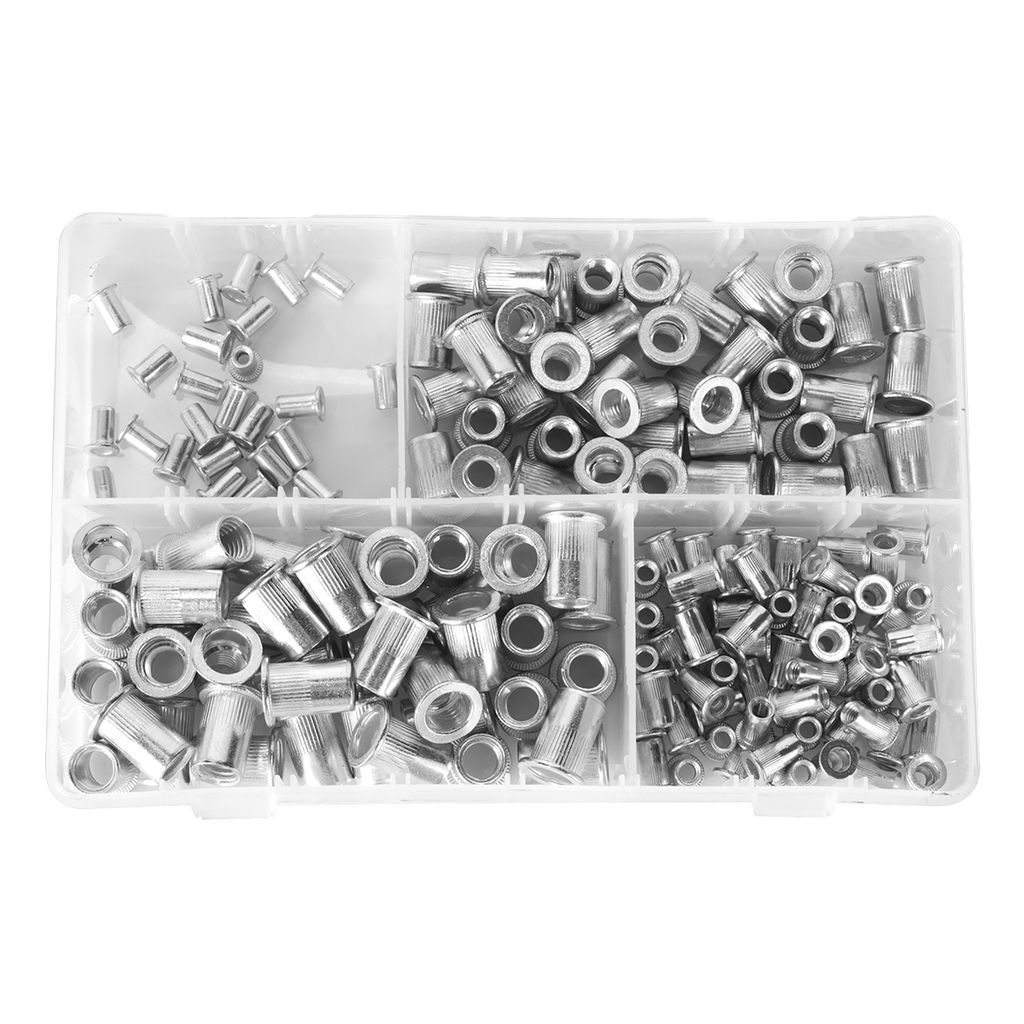 Threaded Insert (Rivet Nut) Splined Assortment M4-M8 200pc AB073TI