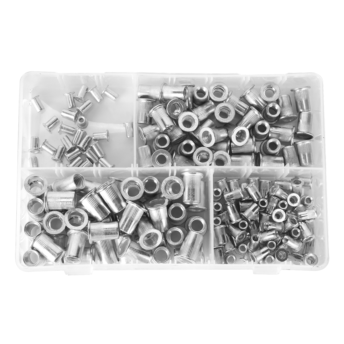 Threaded Insert (Rivet Nut) Splined Assortment M4-M8 200pc AB073TI