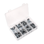 Black Anodised Rivet Assortment 200pc AB074BR