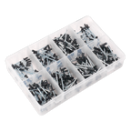 Black Anodised Rivet Assortment 200pc AB074BR