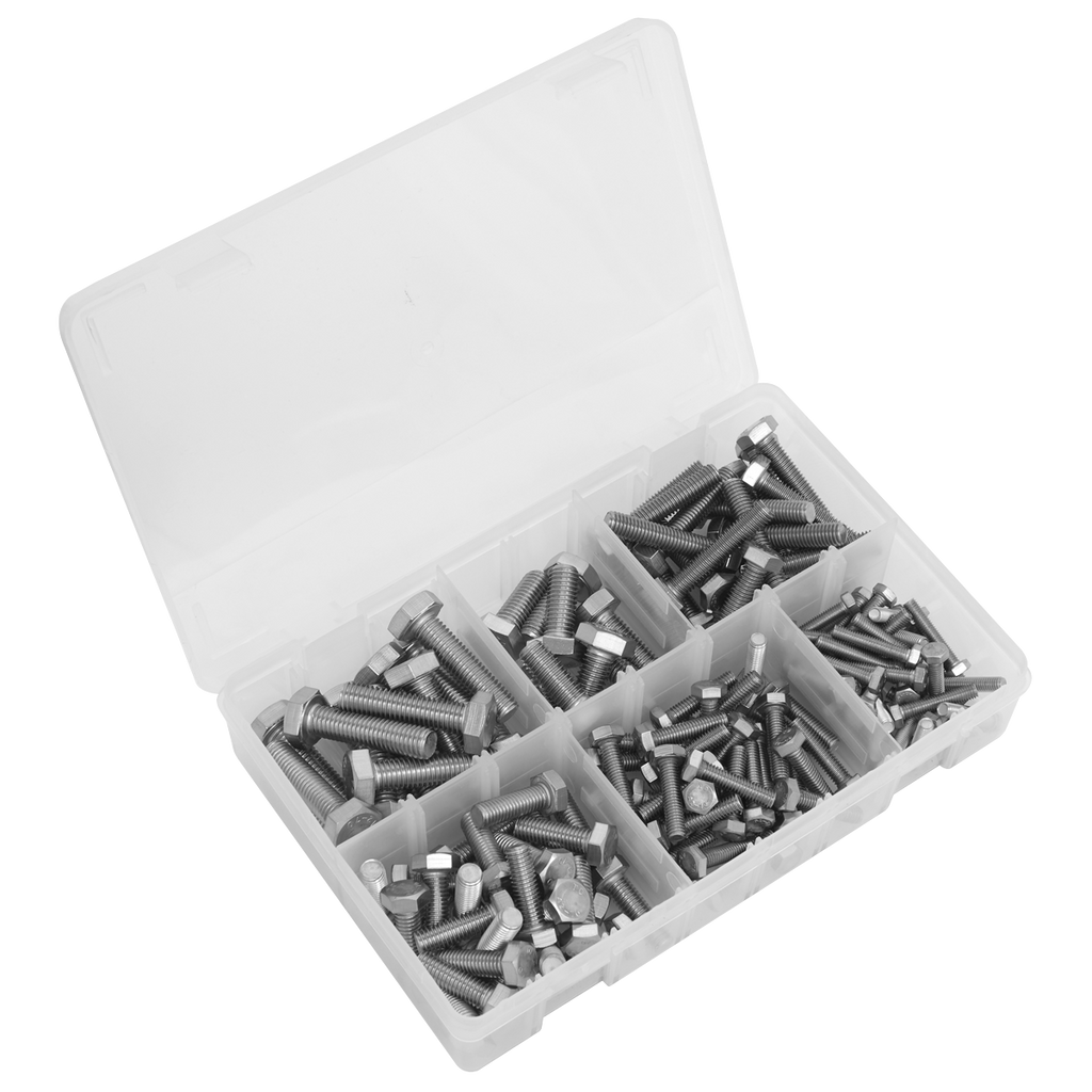 Stainless Steel Setscrew Assortment M5-M10 150pc AB078SS