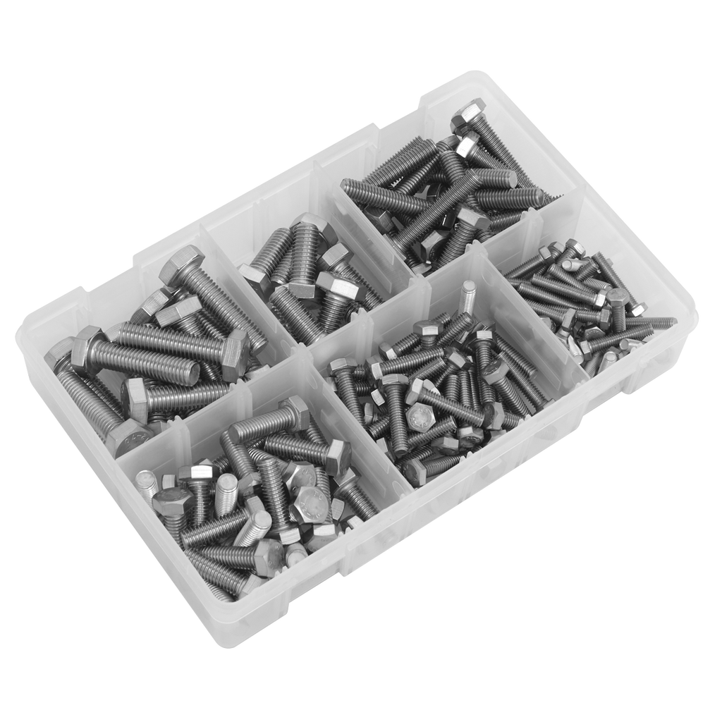 Stainless Steel Setscrew Assortment M5-M10 150pc AB078SS