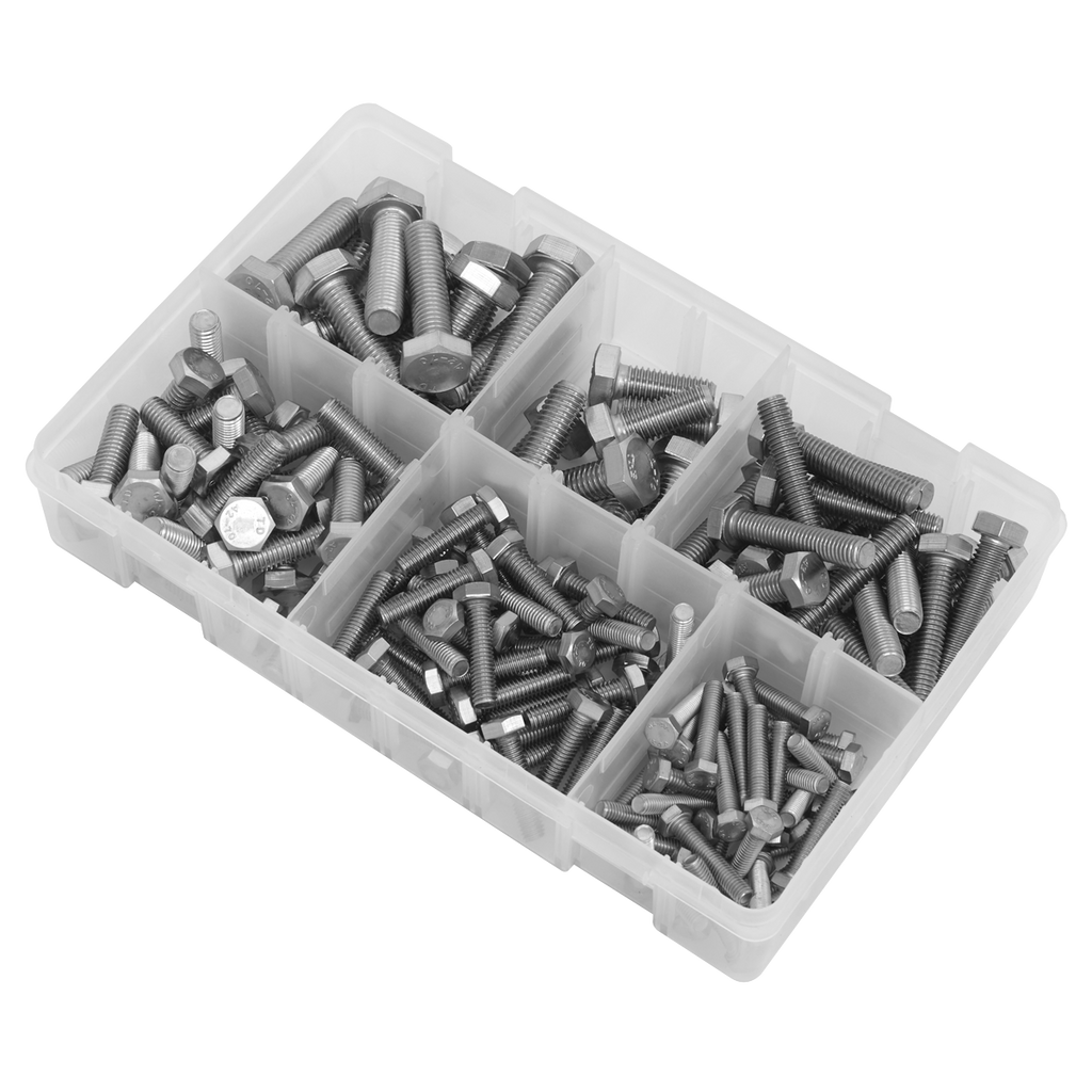 Stainless Steel Setscrew Assortment M5-M10 150pc AB078SS