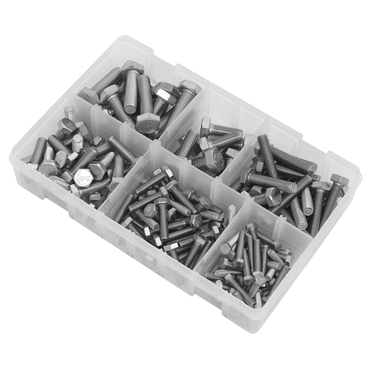 Stainless Steel Setscrew Assortment M5-M10 150pc AB078SS