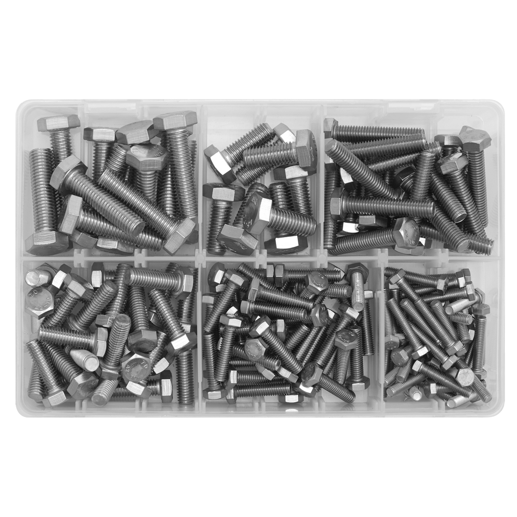 Stainless Steel Setscrew Assortment M5-M10 150pc AB078SS