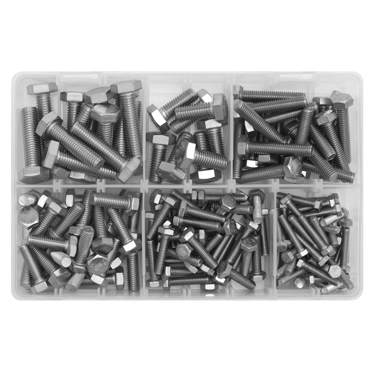 Stainless Steel Setscrew Assortment M5-M10 150pc AB078SS
