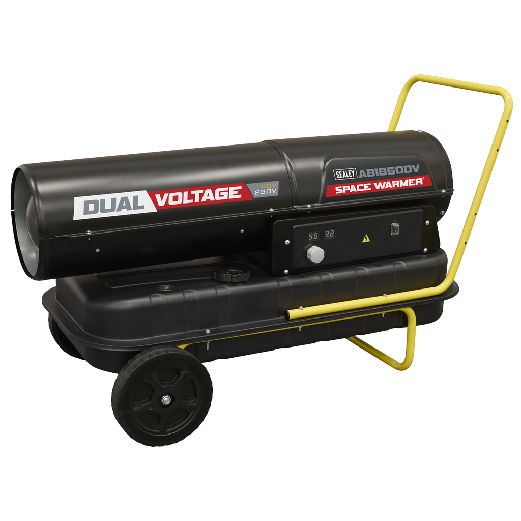 Dual Voltage Kerosene/Diesel Heater with Wheels 185,000Btu/hr(55kW) AB1850DV